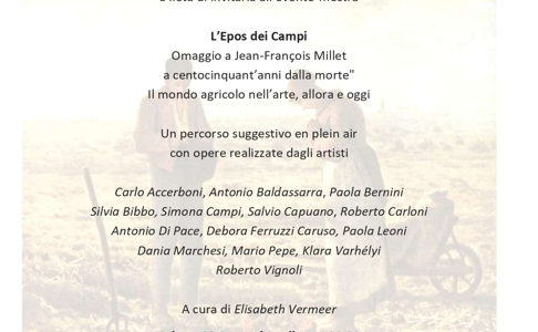 Sabato 13 Settembre 2025: “L’Epos dei Campi” Omaggio a Jean-François Millet Sabato 13 Settembre 2025: “L’Epos dei Campi” Omaggio a Jean-François Millet
